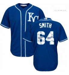 Mens Majestic Kansas City Royals 64 Burch Smith Blue Authentic Blue Team Logo Fashion Cool Base MLB Jersey Mens Majestic Kansas City Royals 64 Burch Smith Blue Authentic Blue Team Logo Fashion Cool Base MLB Jersey