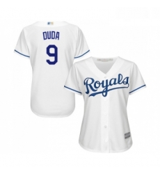 Womens Kansas City Royals 9 Lucas Duda Replica White Home Cool Base Baseball Jersey Womens Kansas City Royals 9 Lucas Duda Replica White Home Cool Base Baseball Jersey