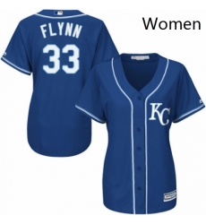 Womens Majestic Kansas City Royals 33 Brian Flynn Replica Blue Alternate 2 Cool Base MLB Jersey Womens Majestic Kansas City Royals 33 Brian Flynn Replica Blue Alternate 2 Cool Base MLB Jersey