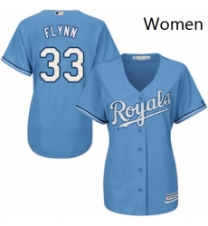 Womens Majestic Kansas City Royals 33 Brian Flynn Replica Light Blue Alternate 1 Cool Base MLB Jersey Womens Majestic Kansas City Royals 33 Brian Flynn Replica Light Blue Alternate 1 Cool Base MLB Jersey