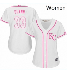 Womens Majestic Kansas City Royals 33 Brian Flynn Replica White Fashion Cool Base MLB Jersey Womens Majestic Kansas City Royals 33 Brian Flynn Replica White Fashion Cool Base MLB Jersey
