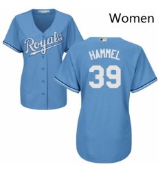 Womens Majestic Kansas City Royals 39 Jason Hammel Authentic Light Blue Alternate 1 Cool Base MLB Jersey Womens Majestic Kansas City Royals 39 Jason Hammel Authentic Light Blue Alternate 1 Cool Base MLB Jersey