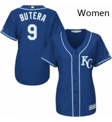 Womens Majestic Kansas City Royals 9 Drew Butera Authentic Blue Alternate 2 Cool Base MLB Jersey Womens Majestic Kansas City Royals 9 Drew Butera Authentic Blue Alternate 2 Cool Base MLB Jersey