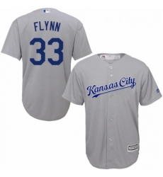 Youth Majestic Kansas City Royals 33 Brian Flynn Authentic Grey Road Cool Base MLB Jersey Youth Majestic Kansas City Royals 33 Brian Flynn Authentic Grey Road Cool Base MLB Jersey