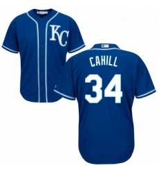 Youth Majestic Kansas City Royals 34 Trevor Cahill Replica Blue Alternate 2 Cool Base MLB Jersey Youth Majestic Kansas City Royals 34 Trevor Cahill Replica Blue Alternate 2 Cool Base MLB Jersey