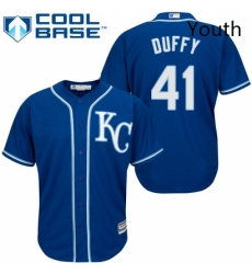 Youth Majestic Kansas City Royals 41 Danny Duffy Replica Blue Alternate 2 Cool Base MLB Jersey Youth Majestic Kansas City Royals 41 Danny Duffy Replica Blue Alternate 2 Cool Base MLB Jersey