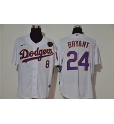 Dodgers 24 Kobe Bryant White 2020 Nike KB Cool Base Jerseys Dodgers 24 Kobe Bryant White 2020 Nike KB Cool Base Jerseys