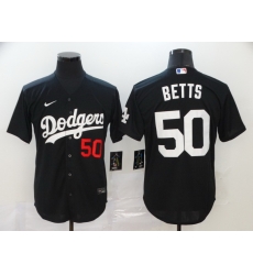 Dodgers 50 Mookie Betts Black 2020 Nike Flexbase Jersey Dodgers 50 Mookie Betts Black 2020 Nike Flexbase Jersey