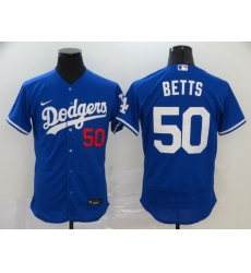 Dodgers 50 Mookie Betts Royal 2020 Nike Flexbase Jersey Dodgers 50 Mookie Betts Royal 2020 Nike Flexbase Jersey