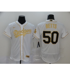 Dodgers 50 Mookie Betts White Gold 2020 Nike Flexbase Jersey Dodgers 50 Mookie Betts White Gold 2020 Nike Flexbase Jersey
