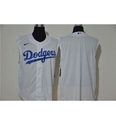 Dodgers Blank White Nike Cool Base Sleeveless Jersey Dodgers Blank White Nike Cool Base Sleeveless Jersey
