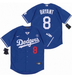 Men Dodgers 8 Kobe Bryant Blue Cool Base Stitched MLB Jersey Men Dodgers 8 Kobe Bryant Blue Cool Base Stitched MLB Jersey