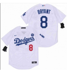 Men Dodgers 8 Kobe Bryant White Cool Base Stitched MLB Jersey Men Dodgers 8 Kobe Bryant White Cool Base Stitched MLB Jersey