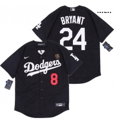 Men Dodgers Front 8 Back 24 Kobe Bryant Black Cool Base Stitched MLB Jersey Men Dodgers Front 8 Back 24 Kobe Bryant Black Cool Base Stitched MLB Jersey