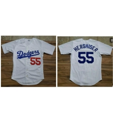 Men Los Angeles DOdgers Orel Hershiser White Cool Base Jersey Men Los Angeles DOdgers Orel Hershiser White Cool Base Jersey