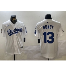 Men Los Angeles Dodgers 13 Max Muncy White 2024 World Series With Fernando Memorial Patch Home Limited Stitched Baseball Jersey Men Los Angeles Dodgers 13 Max Muncy White 2024 World Series With Fernando Memorial Patch Home Limited Stitched Baseball Jersey