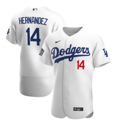 Men Los Angeles Dodgers 14 Enrique Hernandez Men Nike White Home 2020 World Series Bound Flex Base Player MLB Jersey Men Los Angeles Dodgers 14 Enrique Hernandez Men Nike White Home 2020 World Series Bound Flex Base Player MLB Jersey