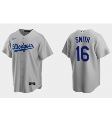 Men Los Angeles Dodgers 16 Will Smith Grey Cool Base Stitched Jersey Men Los Angeles Dodgers 16 Will Smith Grey Cool Base Stitched Jersey