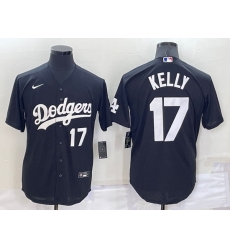 Men Los Angeles Dodgers 17 Joe Kelly Black Cool Base Stitched Baseball Jerseyy Men Los Angeles Dodgers 17 Joe Kelly Black Cool Base Stitched Baseball Jerseyy