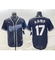 Men Los Angeles Dodgers 17 Shohei Ohtani Black Cool Base With Patch Stitched Baseball Jersey I Men Los Angeles Dodgers 17 Shohei Ohtani Black Cool Base With Patch Stitched Baseball Jersey I