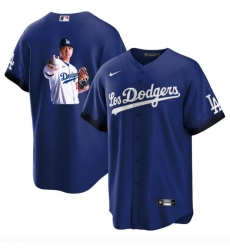 Men Los Angeles Dodgers 17 Shohei Ohtani Blue Big Logo City Connect Cool Base Stitched Jersey 4 Men Los Angeles Dodgers 17 Shohei Ohtani Blue Big Logo City Connect Cool Base Stitched Jersey 4