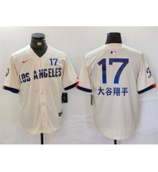 Men Los Angeles Dodgers 17 Shohei Ohtani Cream 2024 City Connect Limited Stitched Baseball Jersey Men Los Angeles Dodgers 17 Shohei Ohtani Cream 2024 City Connect Limited Stitched Baseball Jersey