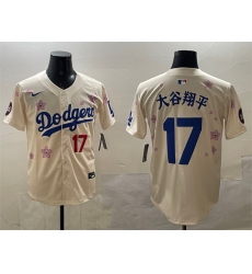 Men Los Angeles Dodgers 17 Shohei Ohtani Cream 2025 Tokyo Series Limited Stitched Baseball Jersey Men Los Angeles Dodgers 17 Shohei Ohtani Cream 2025 Tokyo Series Limited Stitched Baseball Jersey