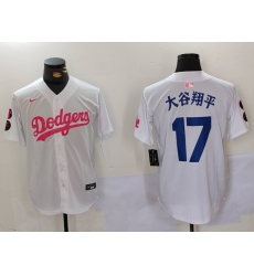 Men Los Angeles Dodgers 17 Shohei Ohtani White Pink Vin 26 Kobe Patch Stitched Baseball Jersey 3 Men Los Angeles Dodgers 17 Shohei Ohtani White Pink Vin 26 Kobe Patch Stitched Baseball Jersey 3