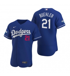 Men Los Angeles Dodgers 21 Walker Buehler Royal 2020 World Series Champions Flex Base Jersey Men Los Angeles Dodgers 21 Walker Buehler Royal 2020 World Series Champions Flex Base Jersey