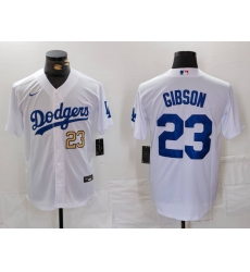 Men Los Angeles Dodgers 23 Kirk Gibson White Cool Base Stitched Baseball Jersey 2 Men Los Angeles Dodgers 23 Kirk Gibson White Cool Base Stitched Baseball Jersey 2
