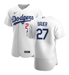 Men Los Angeles Dodgers 27 Trevor Bauer White Home Flex Base Jersey Stitched 2021 MLB Jersey Men Los Angeles Dodgers 27 Trevor Bauer White Home Flex Base Jersey Stitched 2021 MLB Jersey