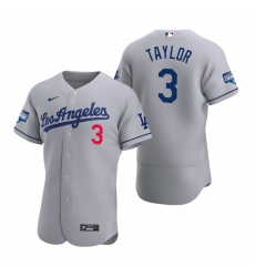 Men Los Angeles Dodgers 3 Chris Taylor Gray 2020 World Series Champions Road Flex Base Jersey Men Los Angeles Dodgers 3 Chris Taylor Gray 2020 World Series Champions Road Flex Base Jersey