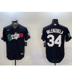 Men Los Angeles Dodgers 34 Toro Valenzuela Black Mexico 2024 World Series With No 34 Patch Cool Base Stitched Baseball Jersey 1 Men Los Angeles Dodgers 34 Toro Valenzuela Black Mexico 2024 World Series With No 34 Patch Cool Base Stitched Baseball Jersey 1