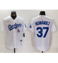 Men Los Angeles Dodgers 37 Teoscar Hernandez White Cool Base Stitched Baseball Jersey 5 Men Los Angeles Dodgers 37 Teoscar Hernandez White Cool Base Stitched Baseball Jersey 5