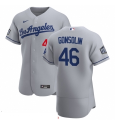 Men Los Angeles Dodgers 46 Tony Gonsolin Men Nike Gray Road 2020 World Series Bound Flex Base Team MLB Jersey Men Los Angeles Dodgers 46 Tony Gonsolin Men Nike Gray Road 2020 World Series Bound Flex Base Team MLB Jersey