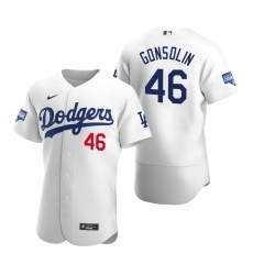 Men Los Angeles Dodgers 46 Tony Gonsolin White 2020 World Series Champions Flex Base Jersey Men Los Angeles Dodgers 46 Tony Gonsolin White 2020 World Series Champions Flex Base Jersey