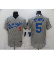 Men Los Angeles Dodgers 5 Corey Seager Gray 2020 Nike Flexbase Jersey Men Los Angeles Dodgers 5 Corey Seager Gray 2020 Nike Flexbase Jersey
