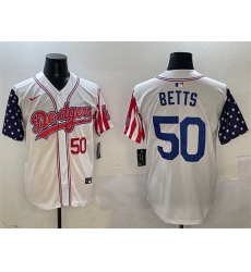 Men Los Angeles Dodgers 50 Mookie Betts White Limited Stitched Baseball Jersey Men Los Angeles Dodgers 50 Mookie Betts White Limited Stitched Baseball Jersey