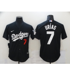 Men Los Angeles Dodgers 7 Julio Urias Black 2020 Nike Cool Base Jersey Men Los Angeles Dodgers 7 Julio Urias Black 2020 Nike Cool Base Jersey