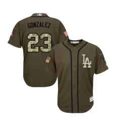 Men Los Angeles Dodgers Adrian Gonzalez Official Green Authentic Majestic Salute to Service MLB Jersey Men Los Angeles Dodgers Adrian Gonzalez Official Green Authentic Majestic Salute to Service MLB Jersey