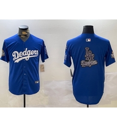Men Los Angeles Dodgers Blank Blue 2024 World Series With No 34 Patch Home Limited Stitched Baseball Jersey 6 Men Los Angeles Dodgers Blank Blue 2024 World Series With No 34 Patch Home Limited Stitched Baseball Jersey 6