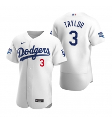 Men Los Angeles Dodgers Chris Taylor White 2020 World Series Champions Flex Base Jersey Men Los Angeles Dodgers Chris Taylor White 2020 World Series Champions Flex Base Jersey