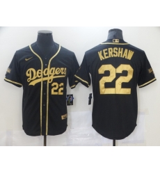 Men Los Angeles Dodgers Clayton Kershaw 22 Black Gold MLB Stitched Jersey Men Los Angeles Dodgers Clayton Kershaw 22 Black Gold MLB Stitched Jersey