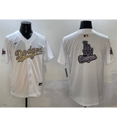 Men Los Angeles Dodgers Team Big Logo White 2025 Gold Collection Limited Stitched Baseball Jersey 004 Men Los Angeles Dodgers Team Big Logo White 2025 Gold Collection Limited Stitched Baseball Jersey 004