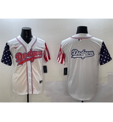 Men Los Angeles Dodgers Team Big Logo White Limited Stitched Baseball Jersey