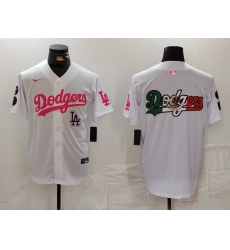 Men Los Angeles Dodgers Team Big Logo White Pink Vin 26 Kobe Patch Stitched Baseball Jersey 001 Men Los Angeles Dodgers Team Big Logo White Pink Vin 26 Kobe Patch Stitched Baseball Jersey 001