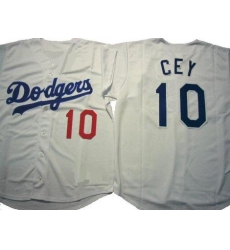 Men's Los Angeles Dodgers 10 Ron Cey Gray Cool Base Jersey Men's Los Angeles Dodgers 10 Ron Cey Gray Cool Base Jersey