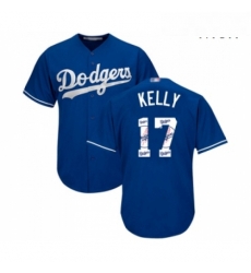 Mens Los Angeles Dodgers 17 Joe Kelly Authentic Royal Blue Team Logo Fashion Cool Base Baseball Jersey Mens Los Angeles Dodgers 17 Joe Kelly Authentic Royal Blue Team Logo Fashion Cool Base Baseball Jersey