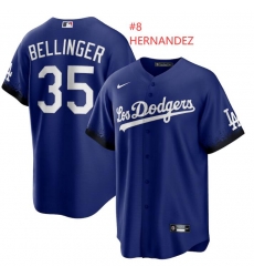 Men's Los Angeles Dodgers Enrique Hernandez #8 Nike Royal City Connect Stitched Jersey Men's Los Angeles Dodgers Enrique Hernandez #8 Nike Royal City Connect Stitched Jersey