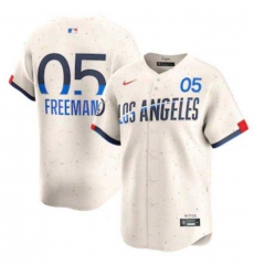 Men's Los Angeles Dodgers Freddie Freeman Nike Cream 2024 City Connect Limited Player Jersey Men's Los Angeles Dodgers Freddie Freeman Nike Cream 2024 City Connect Limited Player Jersey
